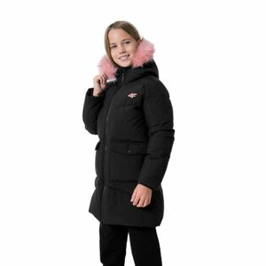 Dívčí bunda 4F JUNIOR-GIRLS JACKET JKUDP004-20S-DEEP BLACK obraz
