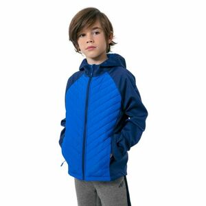 Chlapecká turistická softshellová bunda 4F JUNIOR-BOYS SOFTSHELL JSFM002-31S-NAVY 22 obraz