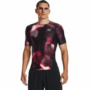 Pánské kompresní triko s krátkým rukávem UNDER ARMOUR-UA IsoChill Prtd Comp SS-BLK-1374077-001 obraz