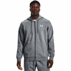 Pánská tréninková mikina se zipem UNDER ARMOUR-UA Essential Fleece FZ Hood-GRY-1373881-012 obraz