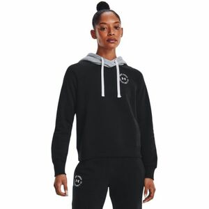 Dámská tréninková mikina s kapucí UNDER ARMOUR-Rival Fleece CB Hoodie-BLK-1373031-001 obraz