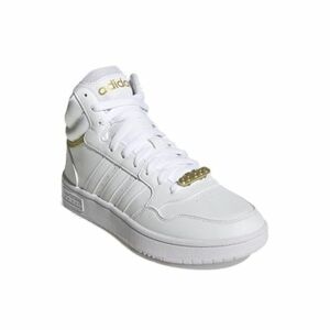 Dámská rekreační obuv ADIDAS-Hoops 3.0 Mid cloud white/cloud white/gold metallic obraz