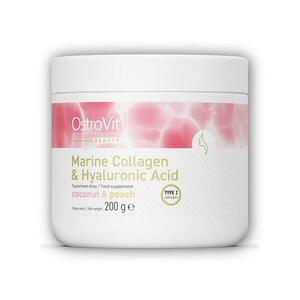 Ostrovit Marine collagen+hyaluronic acid+vitaminC 200g - Kokos-broskev obraz