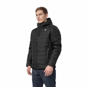 Pánská turistická bunda 4F-MENS JACKET KUMP006-20S-DEEP BLACK obraz