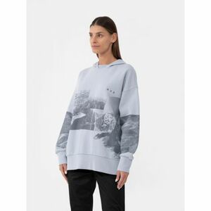 Dámská turistická mikina s kapucí 4F-WOMENS SWEATSHIRT BLD013-34S-LIGHT BLUE obraz