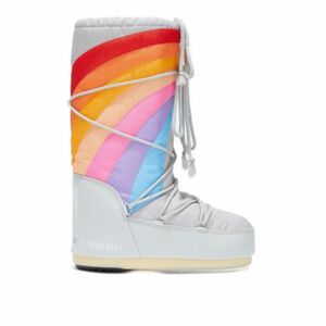 Dámské vysoké zimní boty MOON BOOT-ICON RAINBOW, 002 glacier/blue-red obraz