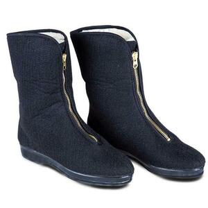 Ovčíno dámské důchodky na zip černé - EU 42 obraz