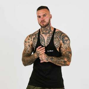 GymBeam Tílko Stringer Black obraz