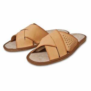 Ovčíno Pantofle pánské z přírodní kůže - vepřovice - EU 45 obraz