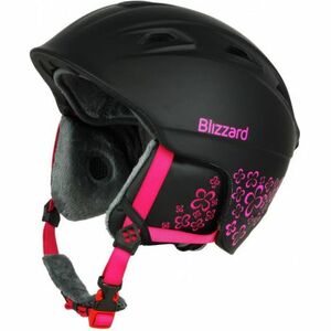 Dámská lyžařská helma BLIZZARD-W2W Demon ski helmet, black matt/magenta flowers obraz