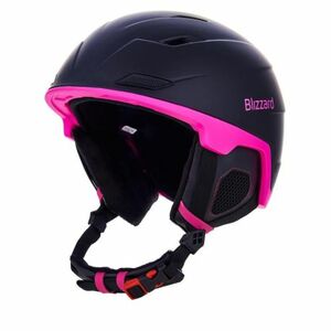 Dámská lyžařská helma BLIZZARD-W2W Double ski helmet, black matt/magenta obraz
