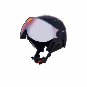 Lyžařská helma se štítem BLIZZARD-Double Visor ski helmet, black matt, orange lens, mirror obraz