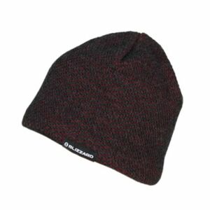Zimní čepice BLIZZARD-Zillertal, black/red obraz