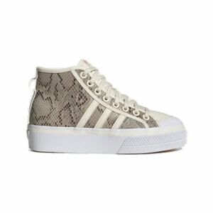 Dámská vycházková obuv ADIDAS ORIGINALS-Nizza Platform Mid wonder white/wonder white/core black obraz