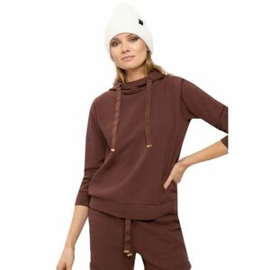 Dámská mikina s kapucí VOLCANO-B-CARLA-507-BROWN DARK obraz
