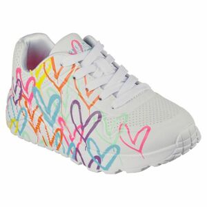 Dívčí rekreační obuv SKECHERS-Uno Lite Spread The Love Jr white obraz