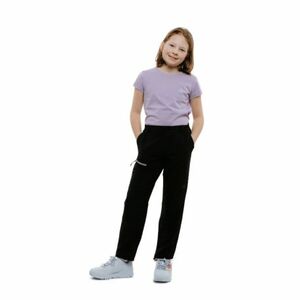 Dívčí turistické kalhoty 4F JUNIOR-TROUSERS FNK F097-20S-DEEP BLACK obraz