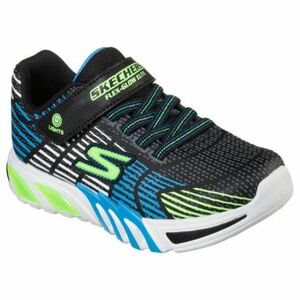 Chlapecká rekreační obuv SKECHERS-S Lights Flex Glow Elite K black/lime obraz