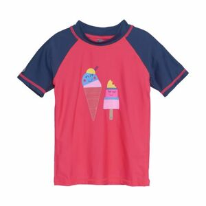 Dívčí tričko na koupání COLOR KIDS-T-shirt W. Print, diva pink obraz