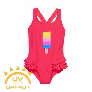 Dívčí plavky COLOR KIDS-Swimsuit W. Application, diva pink 720119.5380 obraz