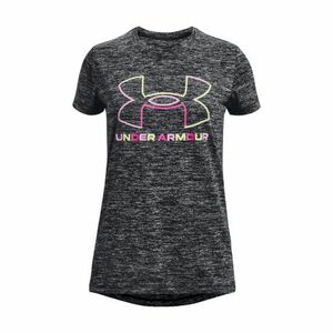 Dívčí tréninkové tričko s krátkým rukávem UNDER ARMOUR-Tech BL Twist SS-BLK obraz