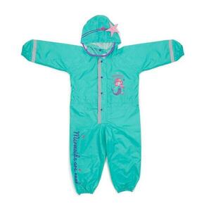 Perletti Dívčí kombinéza do deště Mermaid - Tyrkysová obraz