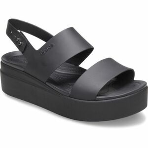 Dámské sandály na platformě (módní obuv) CROCS-Crocs Brooklyn Low Wedge W black/black obraz