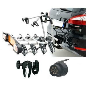 Peruzzo Parma nosič na tažné zařízení 4 kola + držák 1.kola + adaptér el. přípojky obraz