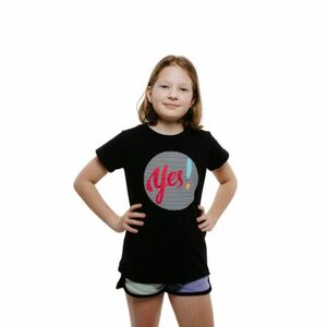 Dívčí tričko s krátkým rukávem AUTHORITY-T-YES G black obraz