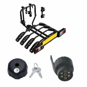 Peruzzo SIENA 4 kola nosič na tažné zařízení + 1x zámek nosiče + adaptér el. přípojky obraz