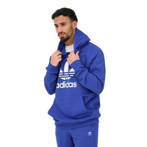 Pánská mikina s kapucí ADIDAS ORIGINALS-TREFOIL HOODY-Blue obraz