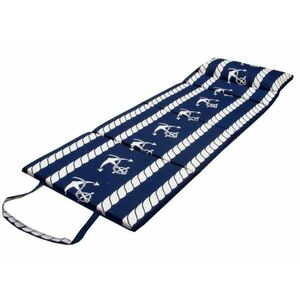 Plážové molitanové lehátko Firenze-1 s polštářkem - Bílé lano + kotvy obraz