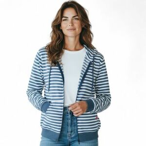 Dámská mikina se zipem AUTHORITY-H-STRP W navy obraz