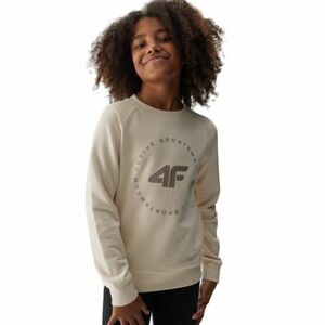 Dívčí mikina 4F JUNIOR-SWEATSHIRT-JAW23TSWSF637-12S-CREME obraz