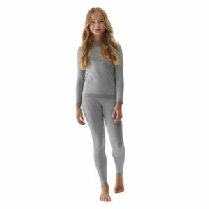 Dívčí termoprádlo vrchní a spodní díl 4F JUNIOR-SEAMLESS UNDERWEAR-JAW23USEAF110-27M-COLD LIGHT GREY MELANGE obraz