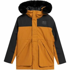 Chlapecká bunda 4F JUNIOR-JACKET-JAW23TJACM109-82S-LIGHT BROWN obraz