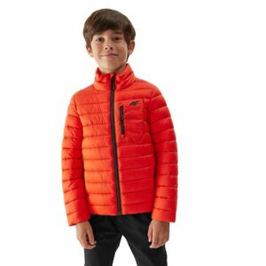Chlapecká bunda 4F JUNIOR-DOWN JACKET-JAW23TDJAM220-70S-ORANGE obraz