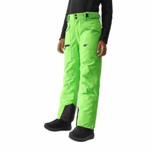 Chlapecké lyžařské kalhoty 4F JUNIOR-TROUSERS FNK-JAW23TFTRM360-41N-GREEN NEON obraz