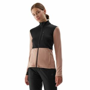 Dámská turistická mikina se zipem 4F-FLEECE-AW23TFLEF142-82S-LIGHT BROWN obraz