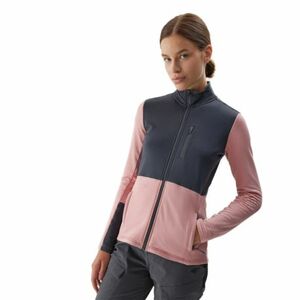 Dámská turistická mikina se zipem 4F-FLEECE-AW23TFLEF142-56S-LIGHT PINK obraz