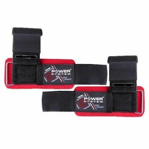 Power System Posilovací háky na cvičení Hardcore Hooks - L - červené - červená obraz