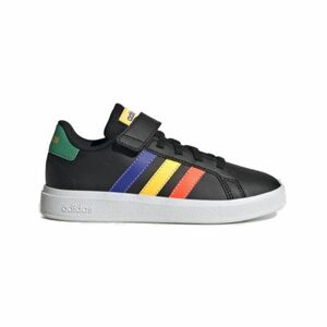 Chlapecká rekreační obuv ADIDAS-Grand Court 2.0 K core black/lucid blue/court green obraz