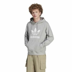 Pánská mikina s kapucí ADIDAS ORIGINALS-TREFOIL HOODY-IM4490-medium grey heather obraz