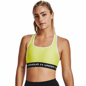 Dámská tréninková sportovní podprsenka UNDER ARMOUR-UA Crossback Mid Bra-YLW obraz