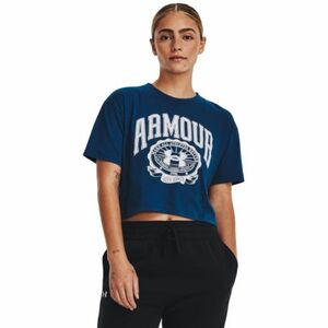 Dámské tréninkové triko s krátkým rukávem UNDER ARMOUR-UA COLLEGIATE CREST CROP SS -BLU obraz