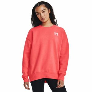 Dámská zateplená mikina UNDER ARMOUR-Essential Fleece OS Crew-RED obraz