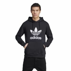 Pánská mikina s kapucí ADIDAS ORIGINALS-TREFOIL HOODY-IM4489-black/white obraz