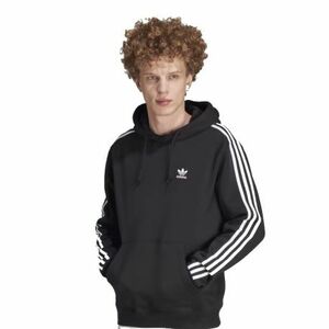 Pánská mikina s kapucí ADIDAS ORIGINALS-3-STRIPES HOODY-IM2088-black obraz