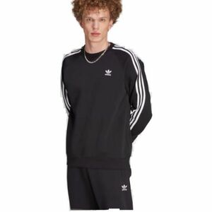Pánská mikina ADIDAS ORIGINALS-3-STRIPES CREW-IM2087-black obraz