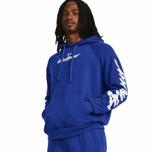Pánská zateplená mikina s kapucí UNDER ARMOUR-UA Rival Fleece Graphic HD-BLU obraz